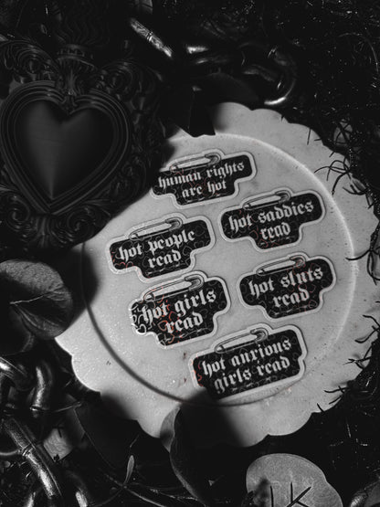 Hot Girls Read 3 Sticker Bundle