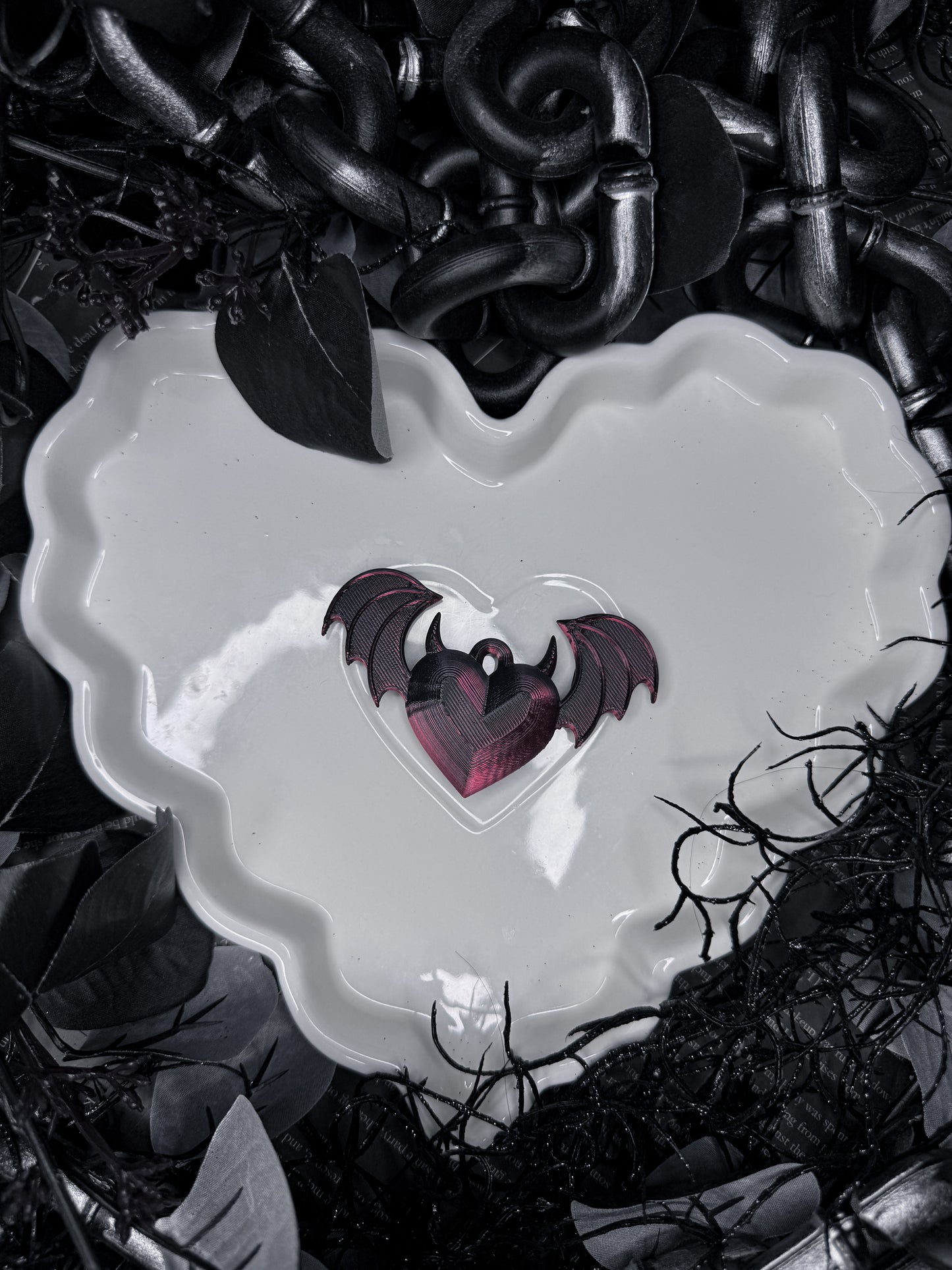 Custom Devilish Bat Purse Charm