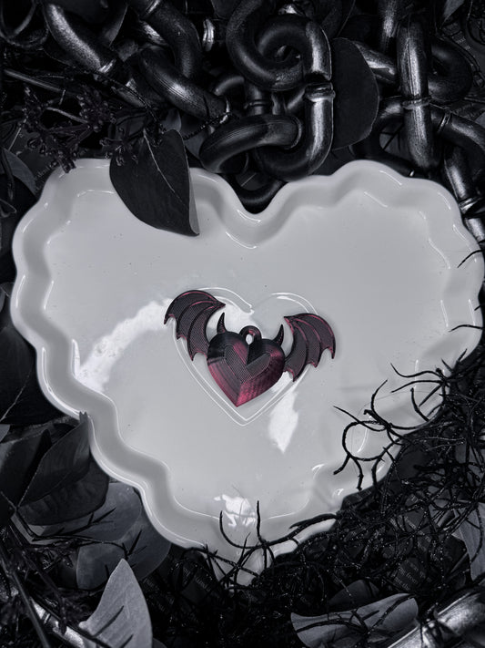 Custom Devilish Bat Purse Charm