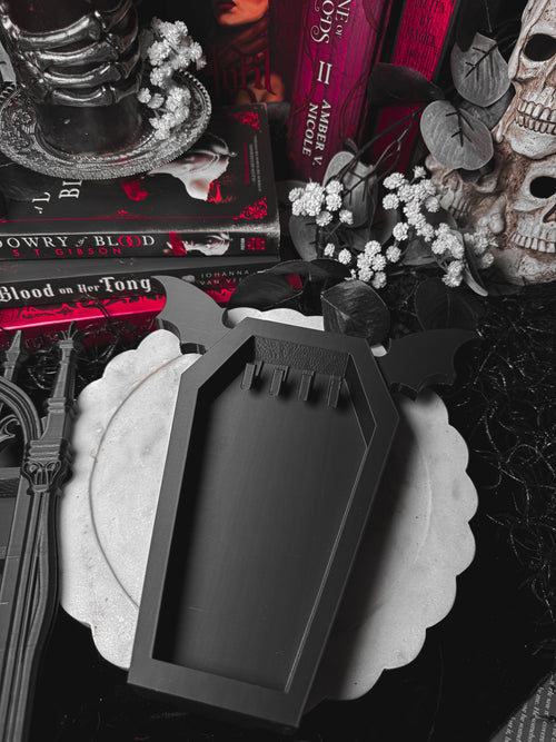 Bat Coffin Jewelry Holder